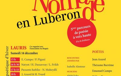 Poésie nomade en Luberon 2019